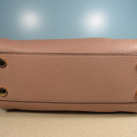 Michael Kors Lorimer Medium Pebbled Leather Satchel / Shoulder Bag, Fawn, EUC - Picture 5 of 16